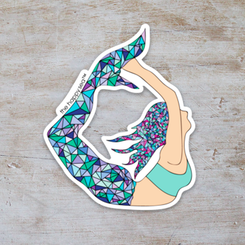 Yoga Mermaid Vinyl Sticker